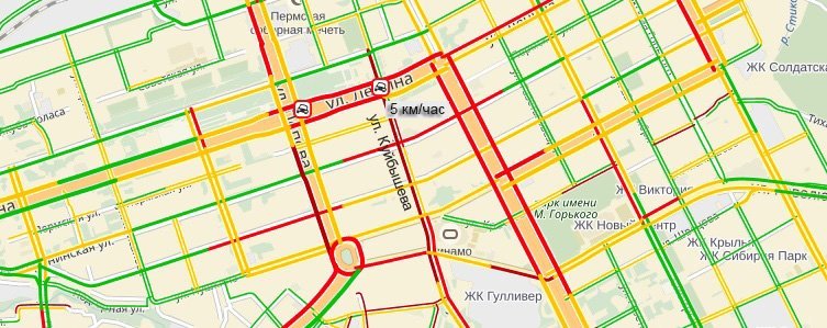В центре Перми на двух перекрестках не работают светофоры
