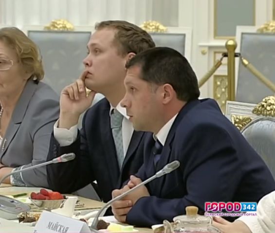 Михаил Макаров, педагог пермской гимназии №6, встретился с Владимиром Путиным