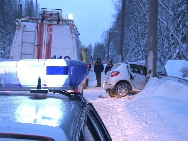 На трассе Пермь — Березники произошло ДТП. Пострадала женщина
