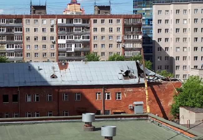 В Перми начали сносить Горьковские бани