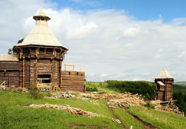 В Губахе разрушились декорации к фильму «Сердце Пармы»