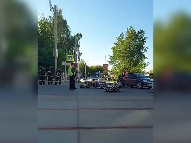 В Перми столкнулись два мотоцикла