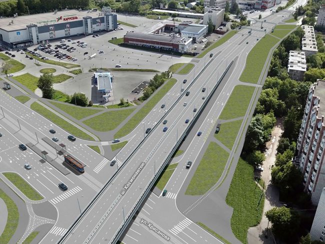 Реконструкция улицы Крисанова в Перми обойдется почти в 8 млрд рублей