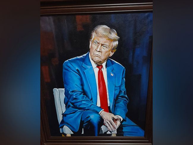 В Перми выставили на продажу портрет Дональда Трампа