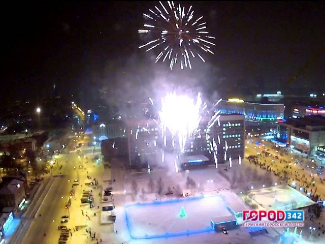 В новогоднюю ночь на пермской эспланаде будут закрыты горки и катки