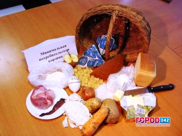 Стоимость потребительской корзины в Прикамье с начала года подорожала на 0,9%